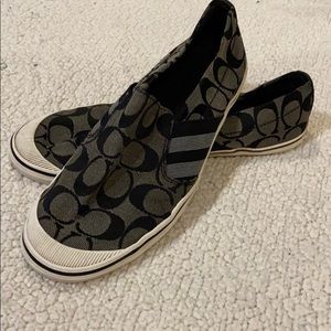 Coach slip on shoes.